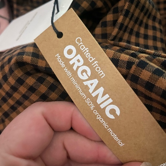 NWT Jack & Jones Premium Oxford Button Down Shirt Brown Black Checkered Size XXL - Picture 10 of 11